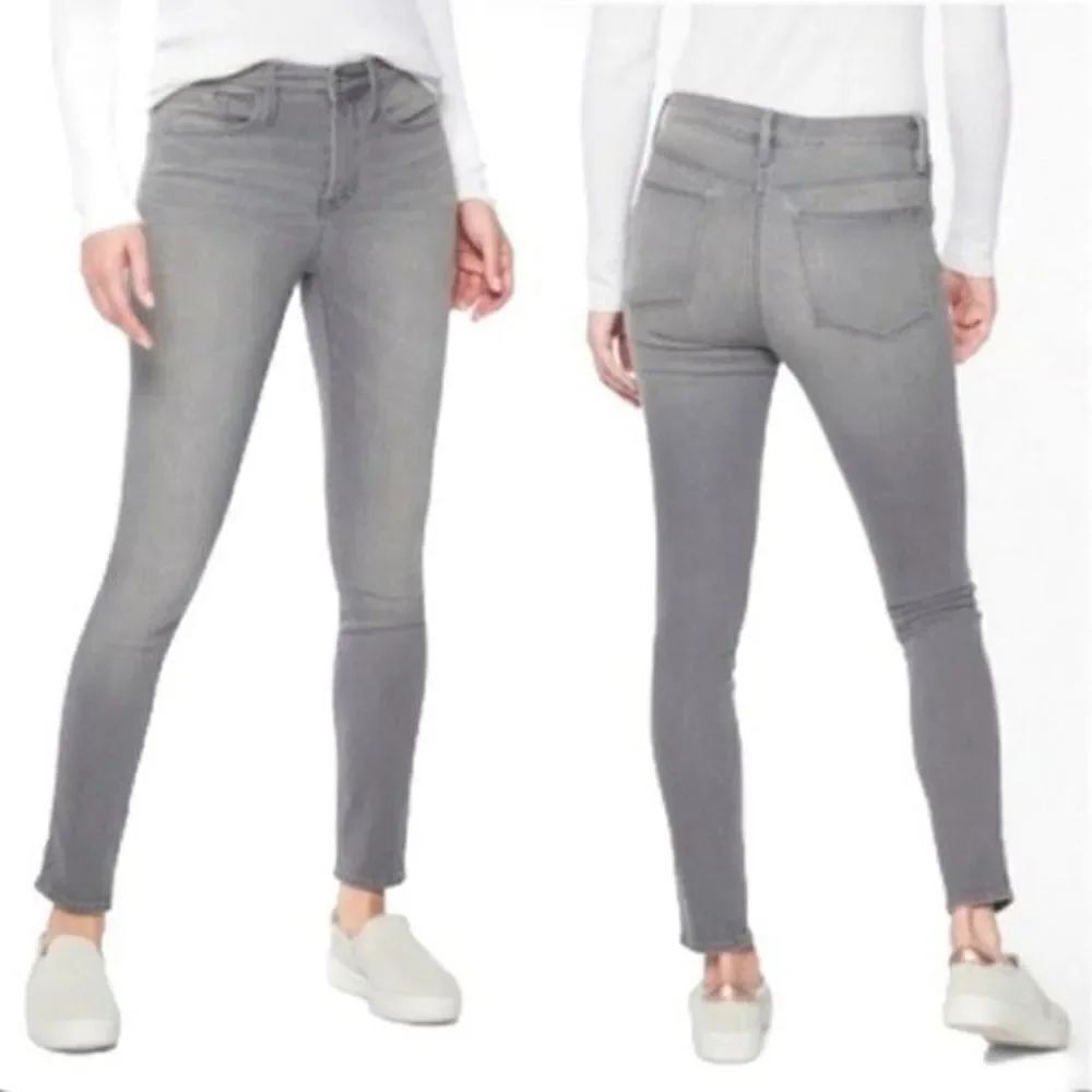 ✨HP✨ATHLETA Womens Sculptek Stretch Skinny Grey Kenai Wash High Rise Jeans✨